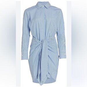 Derek Lam 10 Crosby Charlotte tie waist shirt dress